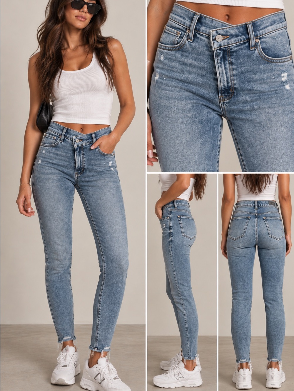 Abercrombie & Fitch Light Blue Skinny High-Rise Jeans